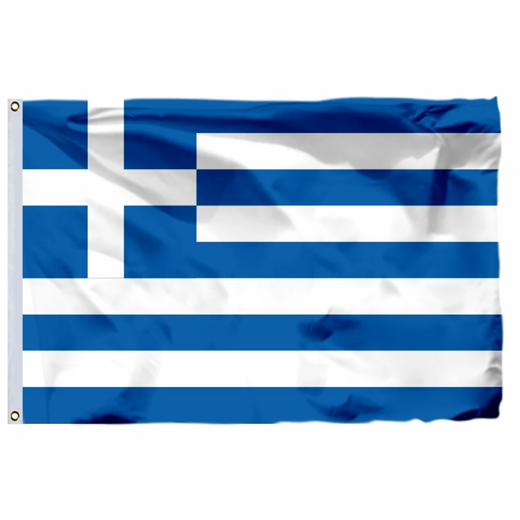

Greece Flag 60x90cm 21x14cm Banner 100D Polyester Large Big Greek Flags And Banners National Country 90x150cm 3x5ft