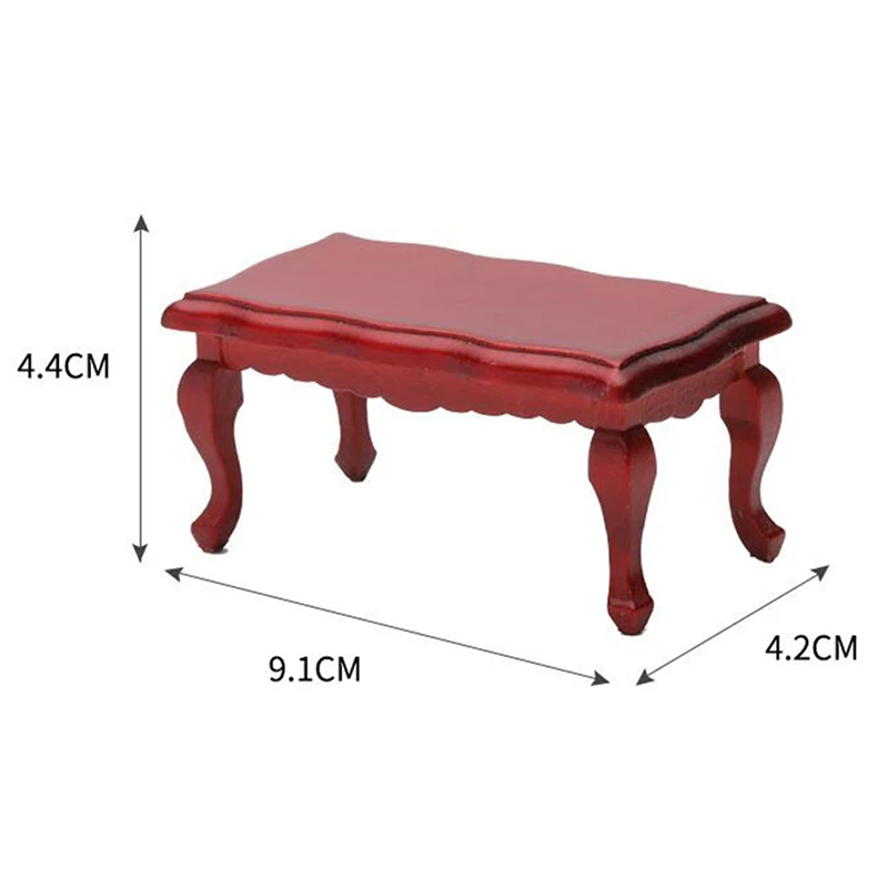 

1:12 Dollhouse Miniature Furniture Wooden Teatable Coffee Table Doll House Decor New Wood