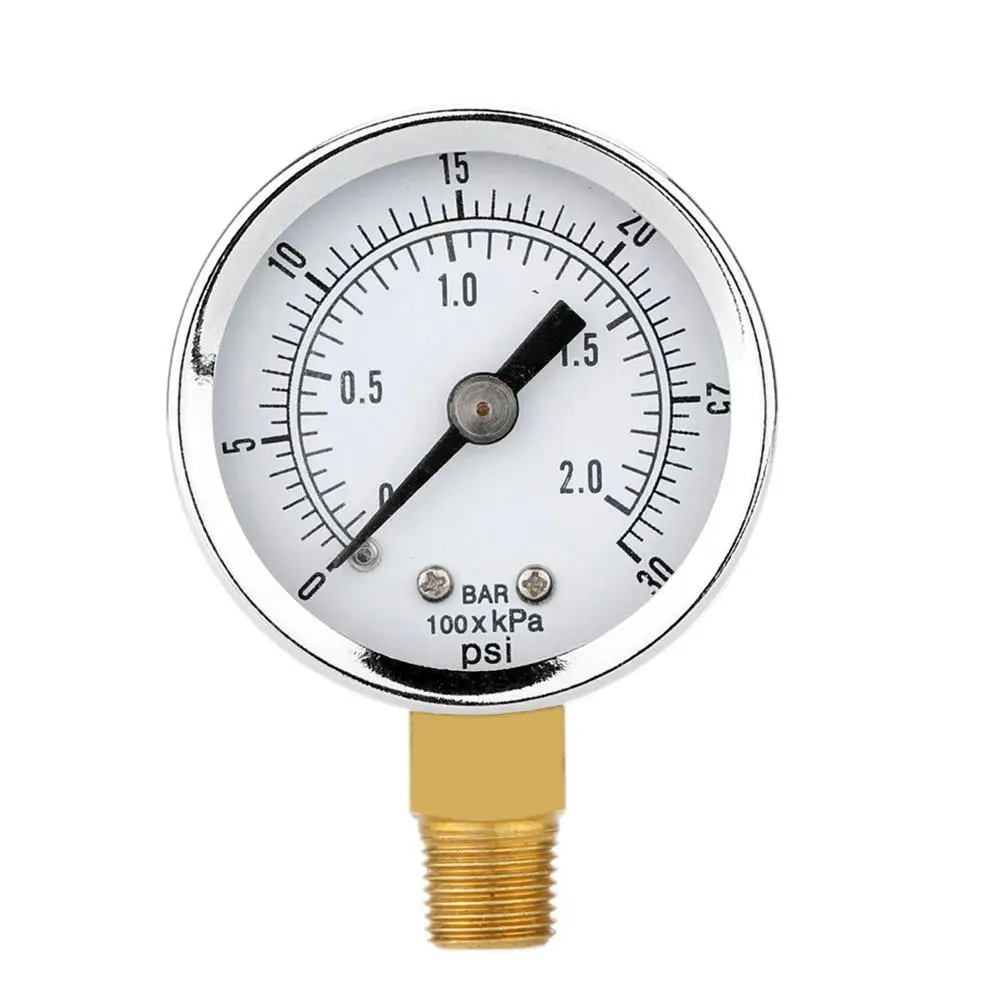 0-30 PSI 0-2 бар 40 мм Манометр измерительный прибор для компрессора манометр