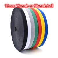2550yards 15mm velcro nylon sticker adhesive hooks loops fastener tape back to back self sewing craft diy cable ties accessorie