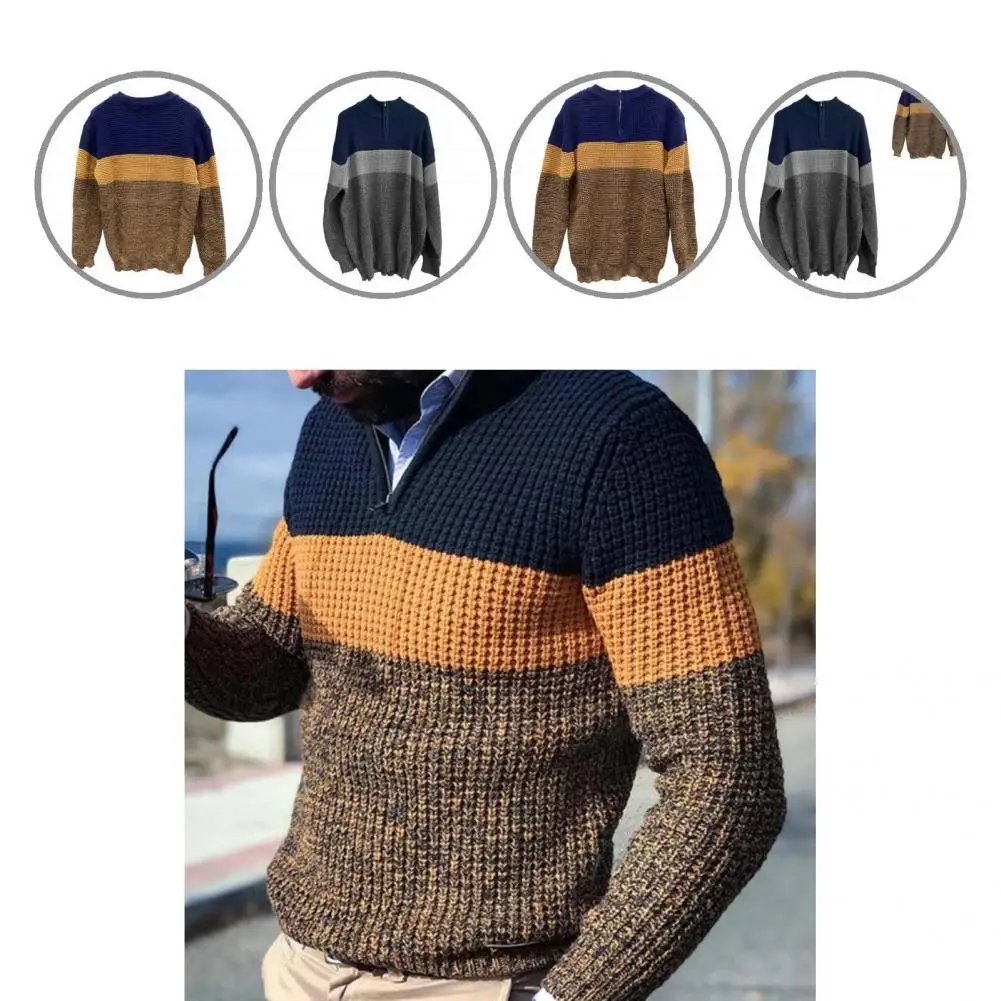 

Autumn Winter Simple Straight Knitting Top Windproof Sweater Jumper Long Sleeve for Vacation