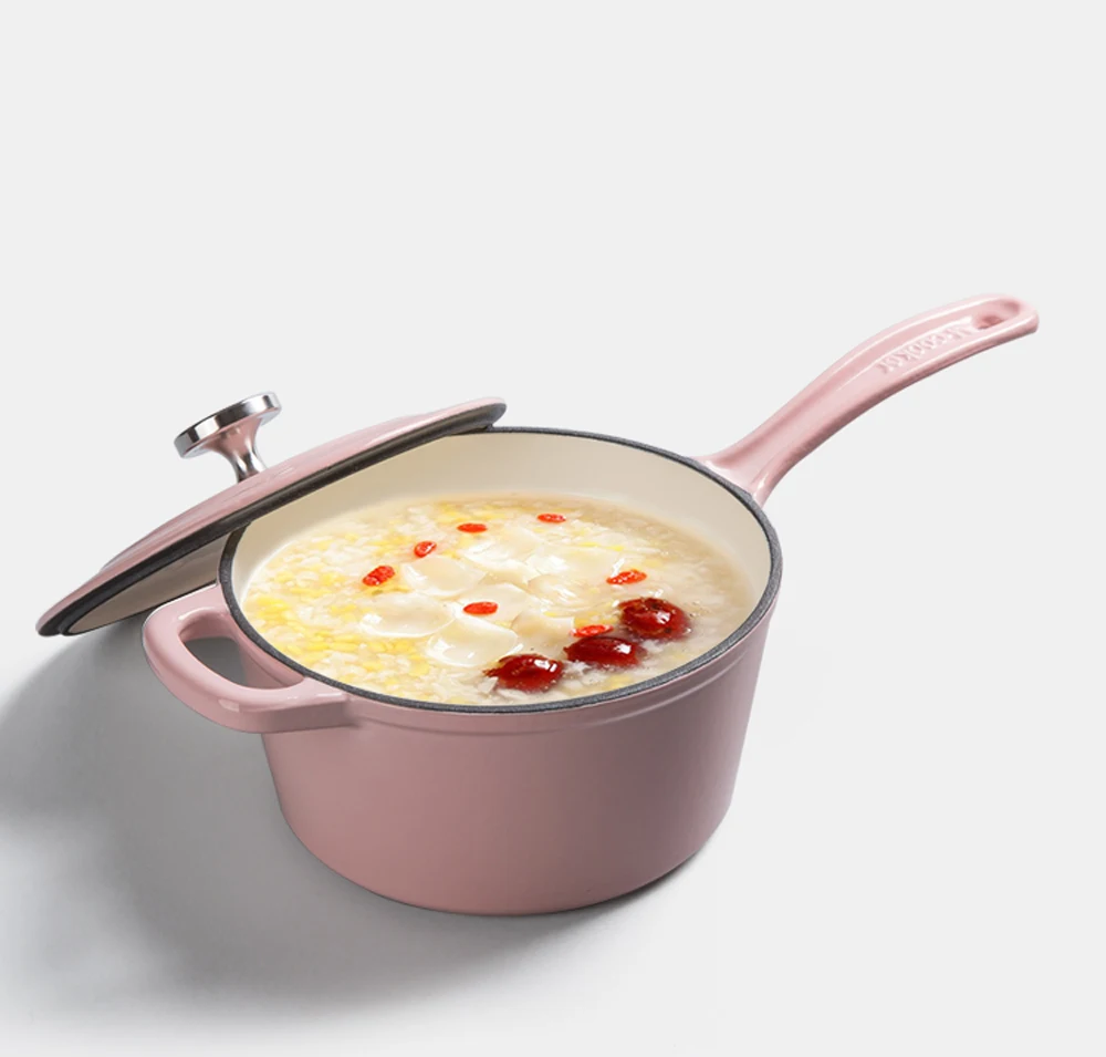 Чугунная кастрюля эмалированная антипригарная сковорода для морепродуктов