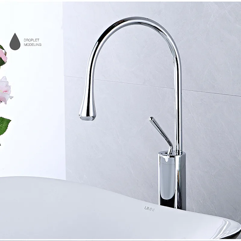 Смесители для раковины латунный Черный Высокий Низкий смеситель с одной ручкой в