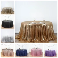 glitter sequin round tablecloth shiny bling wedding party banquet table covers christmas decoration banquet home decor