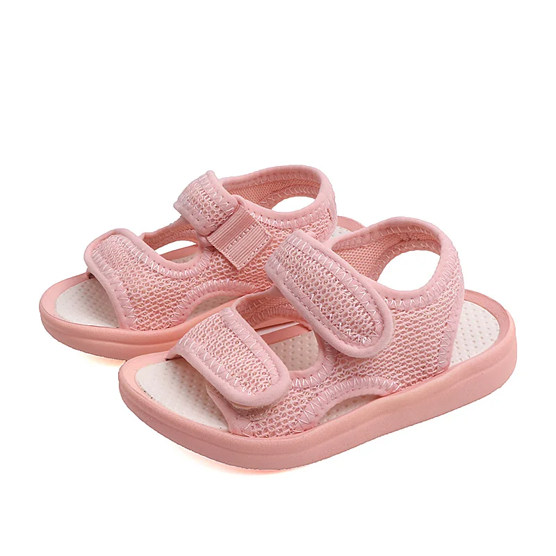 

Bekamille Girls Sandals Summer Fashion Solid Color Children Girls Princess Mesh Beach Sandals Kids Casual Sport Shoes