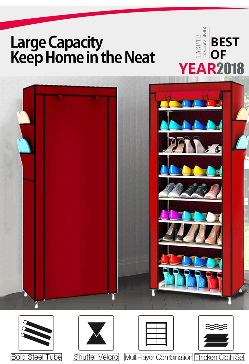 Быстрая отправка мебели Sokoltec шкаф для обуви пылезащитный хранения дома спальни