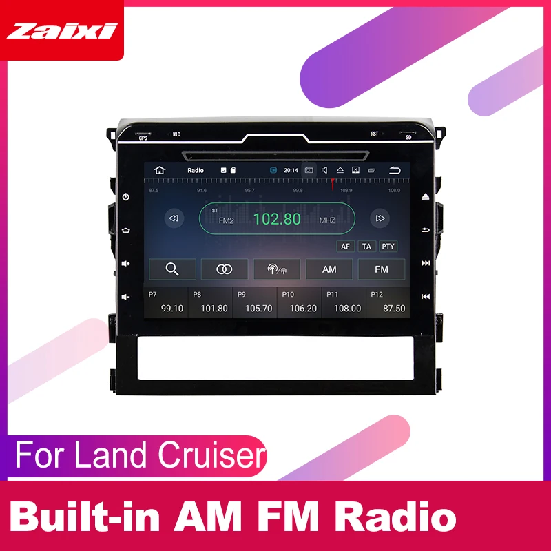 Автомобильные аксессуары для Toyota Land Cruiser 2016 2017 2018 2019 Android GPS Навигация DVD