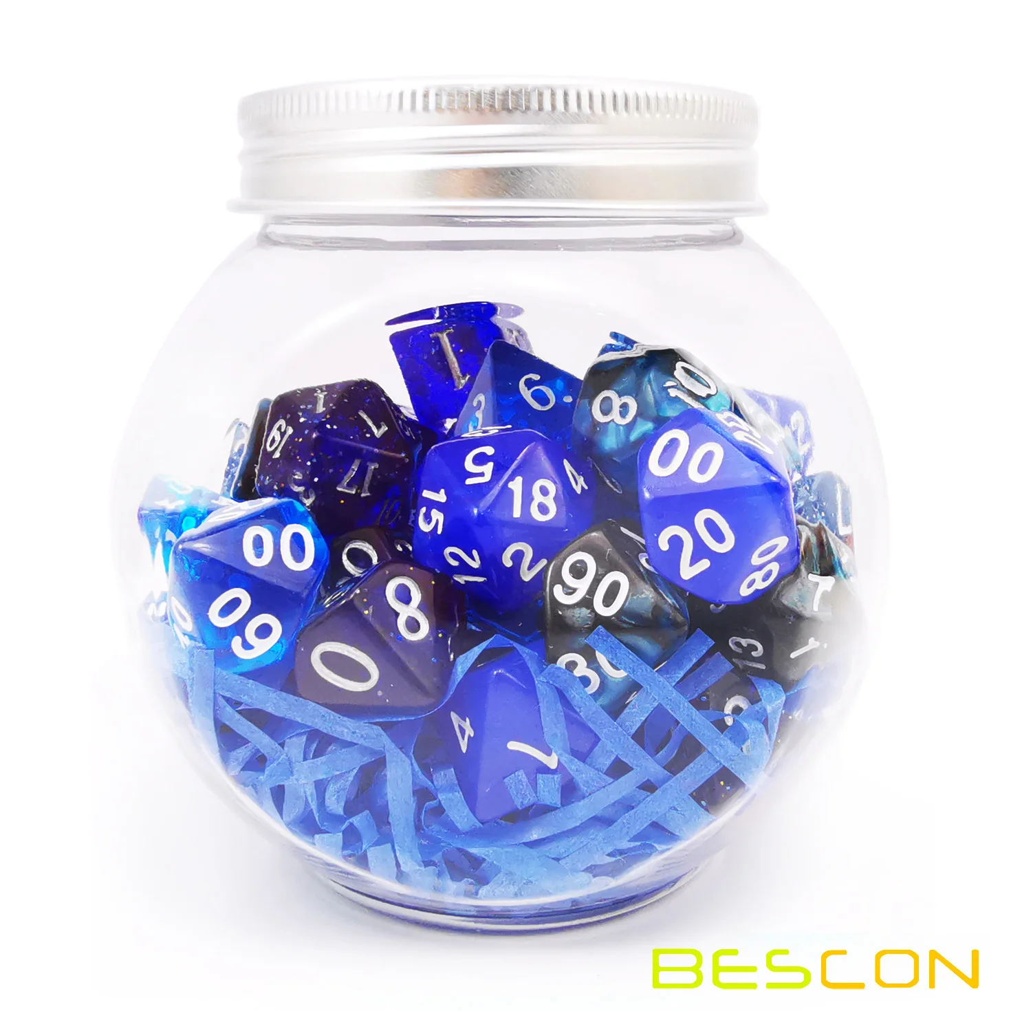 Bescon набор костей для ролевых игр 35 шт. Ocean Blue Set игровые кости DND 5x7