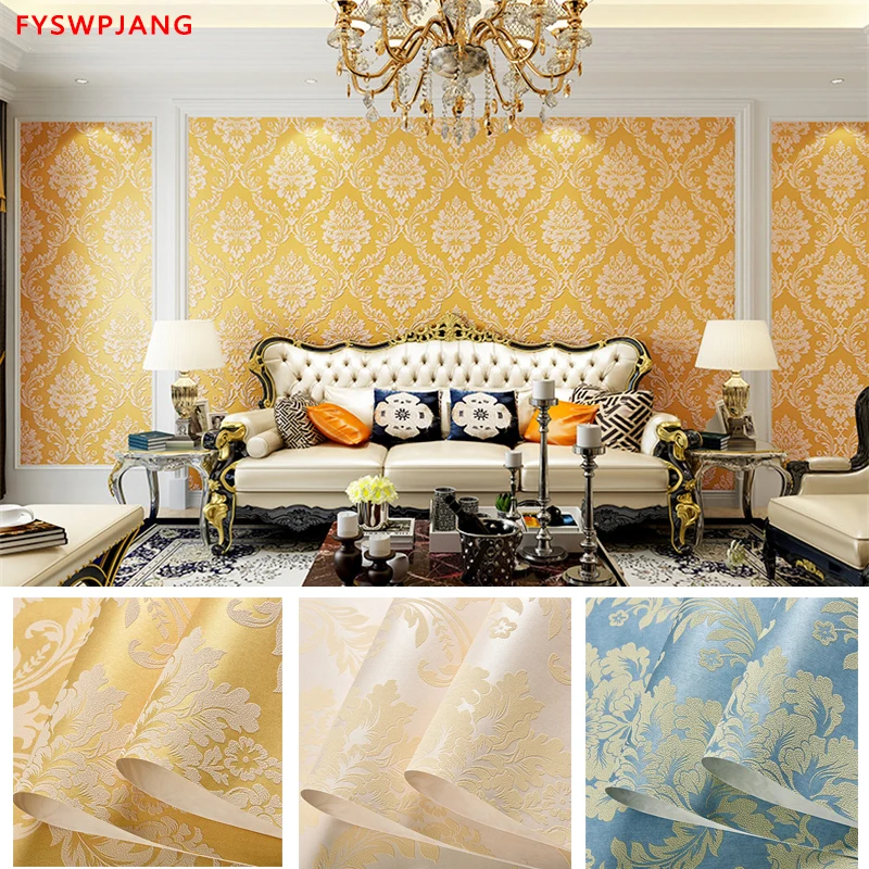 

0,53 м X 9,5 м рулонные 3D обои Несамоклеящиеся нетканые материалы Европейский стиль Гостиная Спальня ТВ Фоновые обои Современные минималистичн...