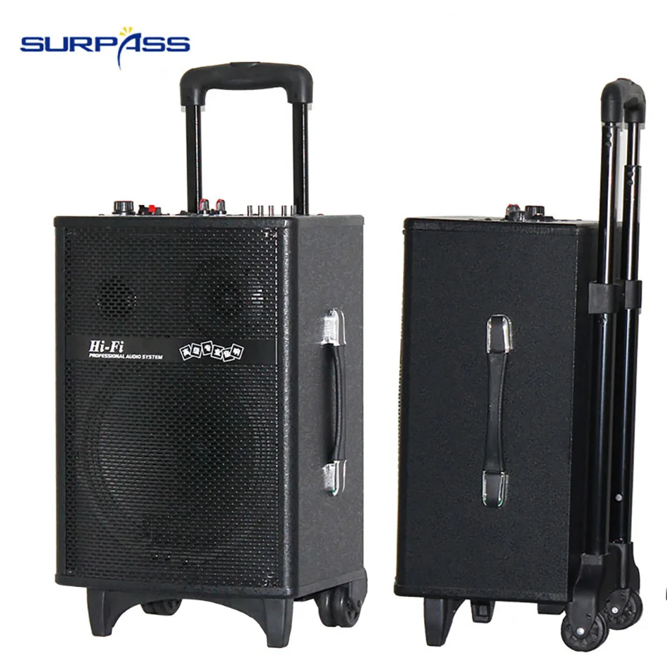 Hot Sale 10inch Portable Rechargeable Battery Outdoor Stage Performance Trolley Speakers | Электроника