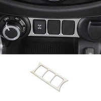 for nissan navara 2017 18 19 2020 stainless silvery car cigarette lighter panel decoration cover trim car accessories styling