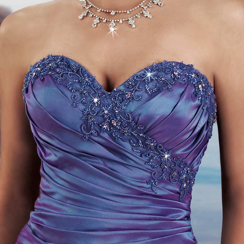 Платье для матери невесты с синим бисером длинное вечернее платье особых случаев