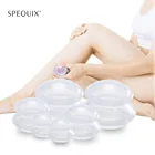 Прозрачные вакуумные банки с присосками для массажа