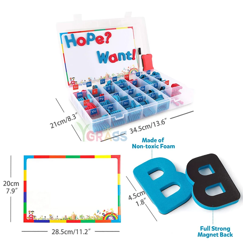 Монтессори магнитные буквы из пенопласта набор алфавитов класса с магнитной