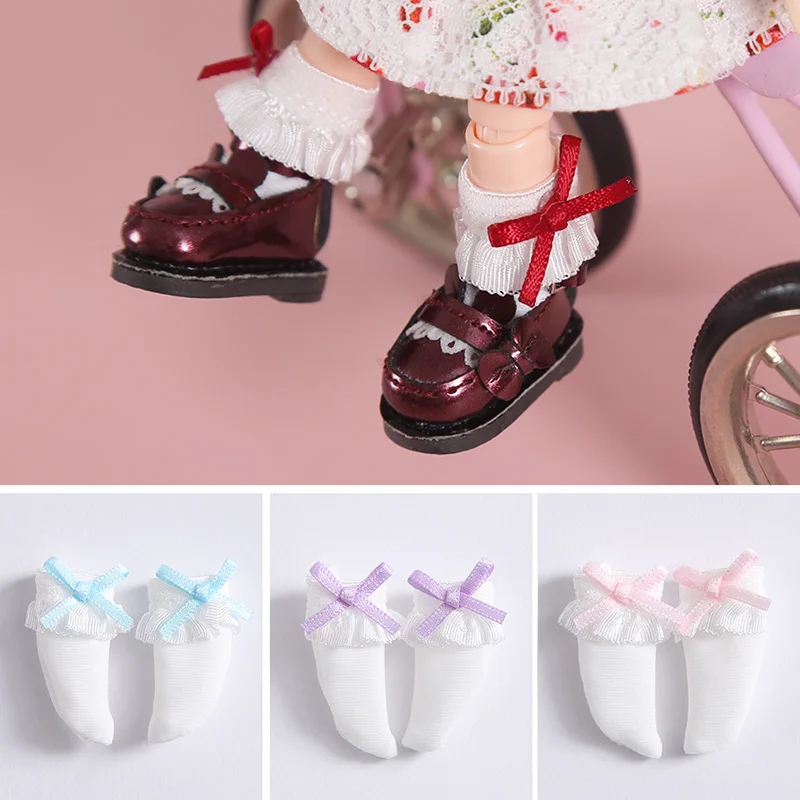 1 пара кукольные носки для OB11 1/12 BJD obitsu 11 кукольные короткие носки для кукольных аксессуаров