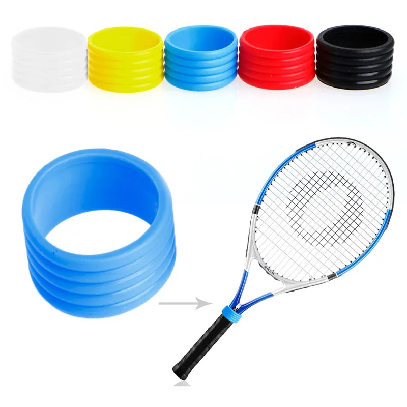 

New Stretchy Tennis Racket Handle's Rubber Ring Tennis Racquet Band Overgrips RXBB