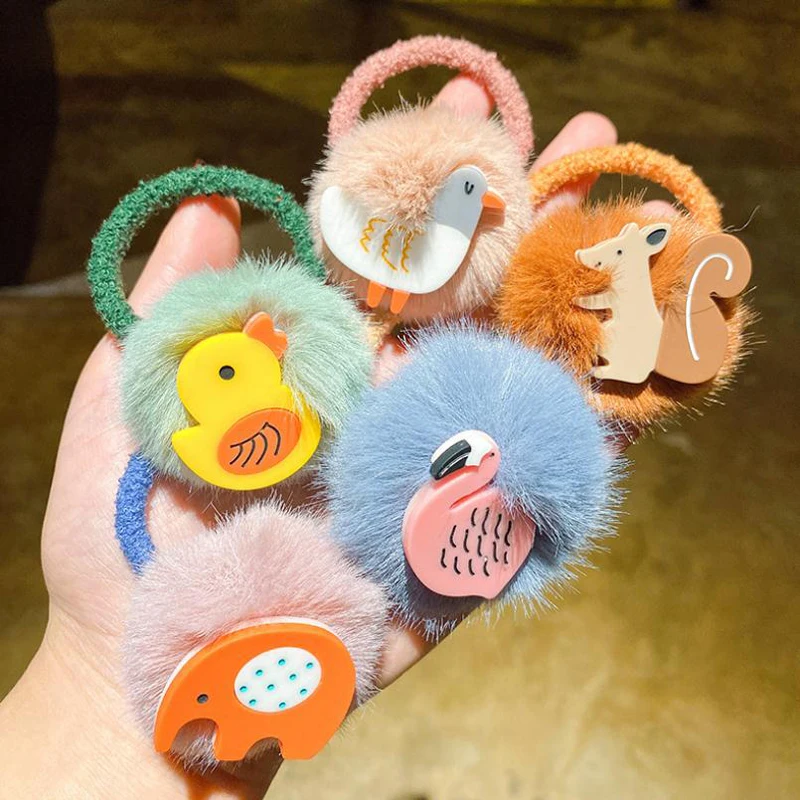 Резинка для волос с милыми мультяшными животными резинка девочек повязка