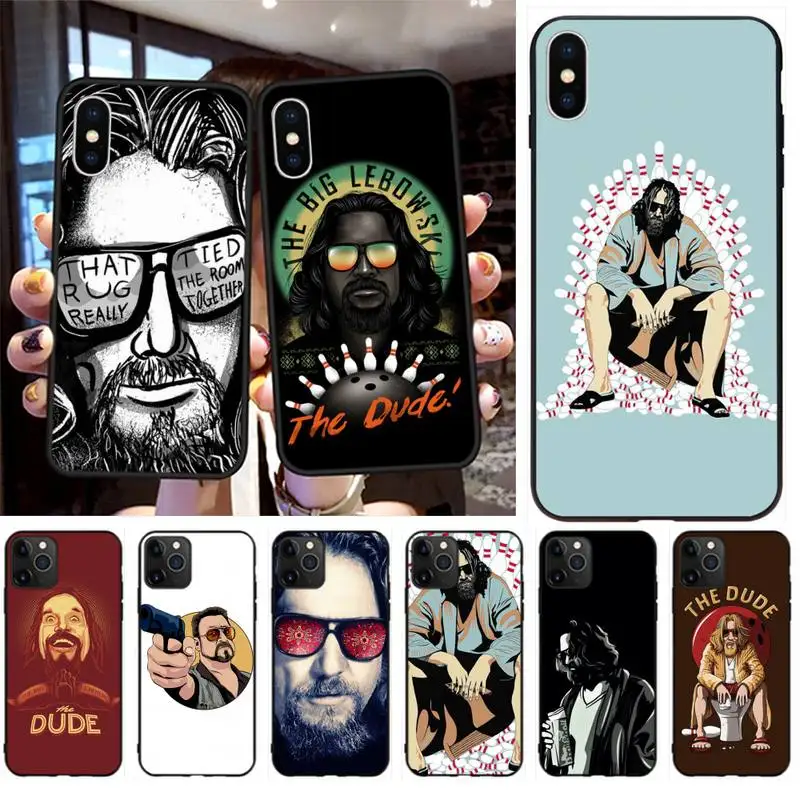 CUTEWANAN большой LEBOWSKI роскошный уникальный чехол для телефона iPhone 11 pro XS MAX 8 7 6 6S Plus X 5S