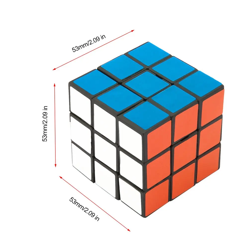 Классическая Магическая игрушка 53 мм куб 3x3x3 ПВХ Стикеры блок Скорость