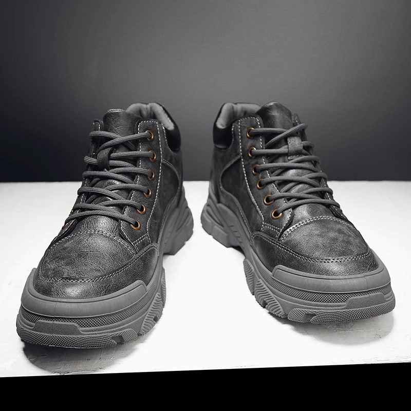 Мужские ботинки на весну и осень новые универсальные модные повседневные