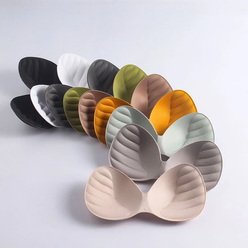 

Seamless Sponge Padding Breast Bra Female Popular Body-fitted Chest Pad Soft Breathable Solid Color Comfortable Swimsuit Pad