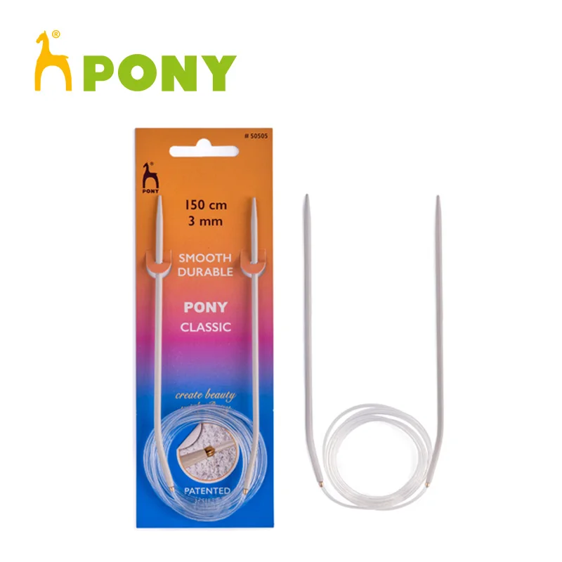 

Pony Classic 150cm Fixed Circular Knitting Needle