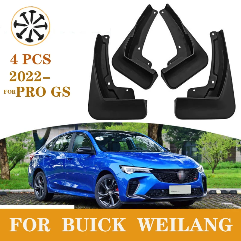 

4Pcs Car Front Rear Mud Flaps Mudguard Splash for Opel Vauxhall Astra JBuick Weilang PRO GS 2010-2022 4 PCS Car Fender Mudguard