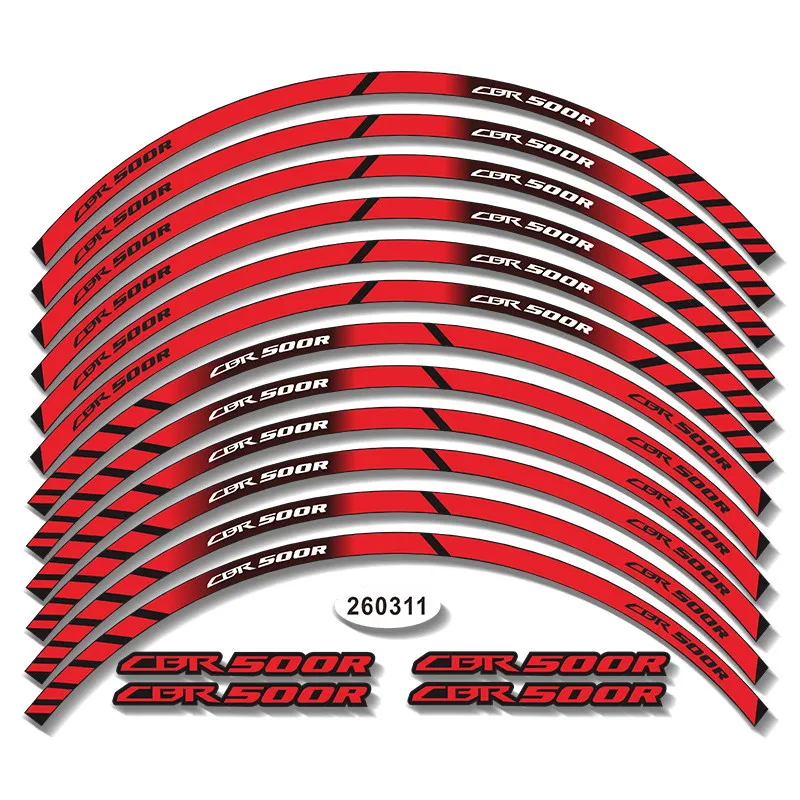 Внутреннее кольцо для мотоцикла полоса водонепроницаемые наклейки цветные