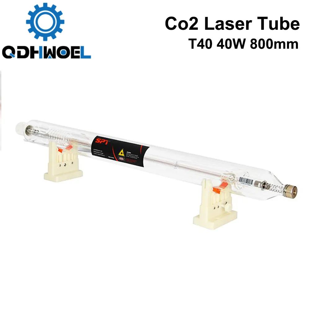 QDHWOEL T40 Co2 лазерная трубка мощность 40 Вт Длина 800 мм Диаметр. 80 для лазерной лампы