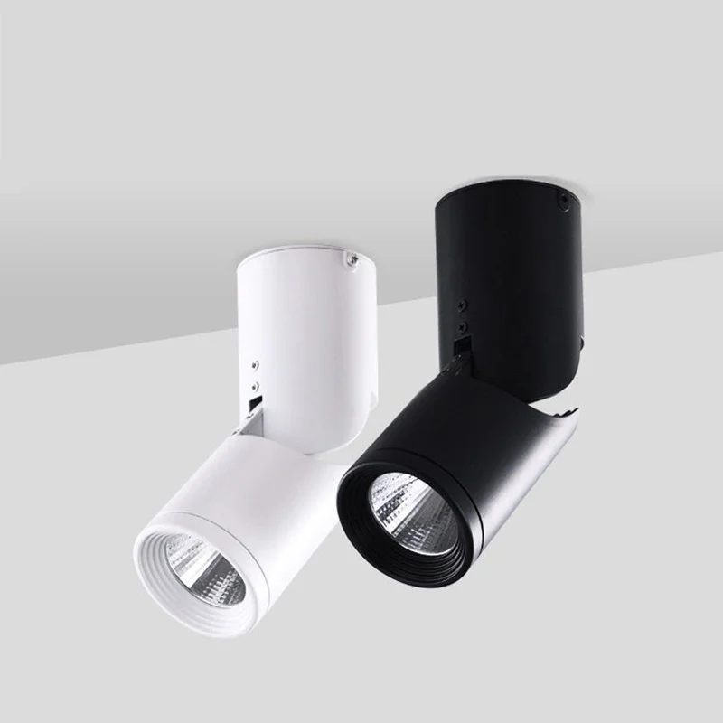 Dimmable вращающийся светодиодный 9W12W15W COB точечные потолочные светильники AC110V 220V