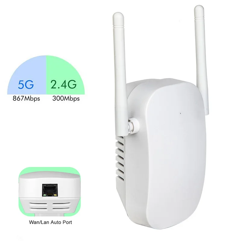 5G Беспроводной Wi Fi ретранслятор усилитель 2 4 г Гц WiFi 1200 Мбит/с) 5 ГГц сигнала