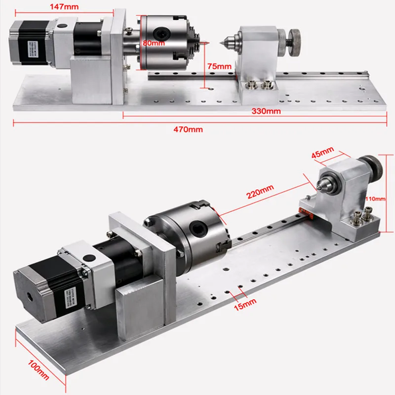 2.2KW CNC маршрутизатор 3040 4 оси промышленный гравировальный станок 4030 ER20