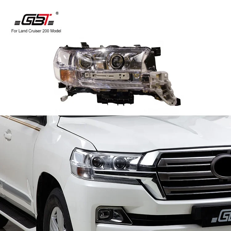 

GBT body kit include front&rear car bumpers grille LED headlight year 2008-2015 upgrade to 2016 for Toyota Land Cruiser lc 200
