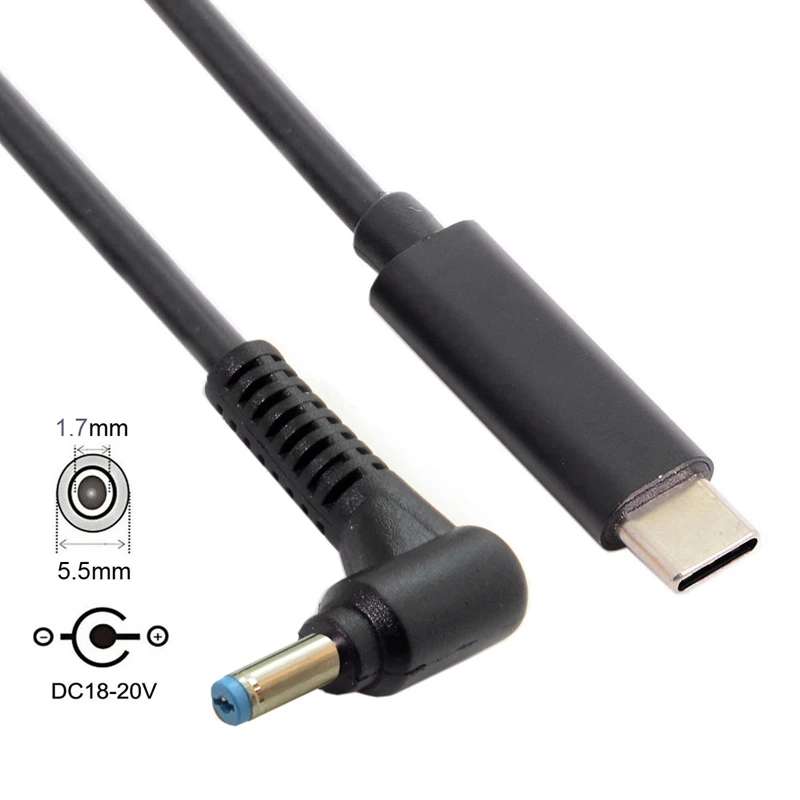 Тип C USB-C Вход прямоугольник 5 5x1 7 мм Мощность PD кабель для зарядного устройства Acer