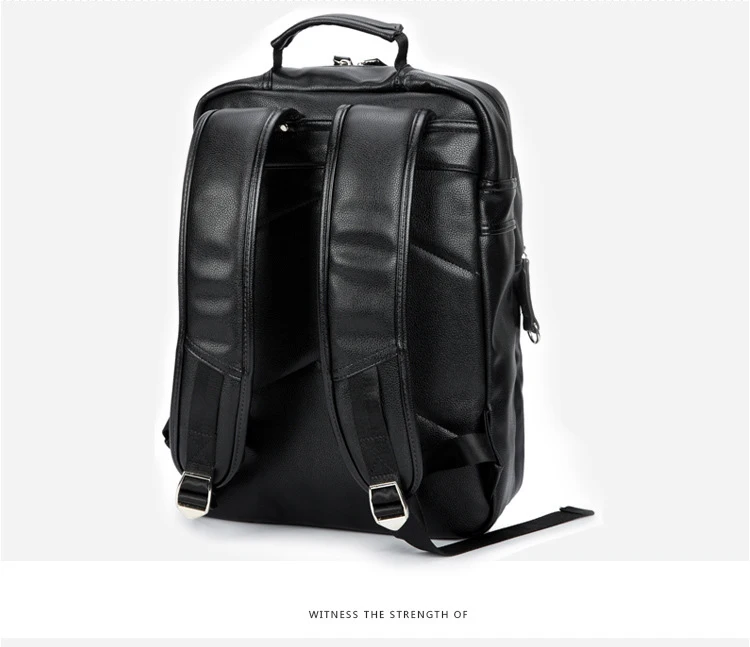 New Brand Genuine Leather Men Backpacks Real Natural Student Backpack Boy Luxury Business Laptop School Bag 14 Inch | Багаж и сумки