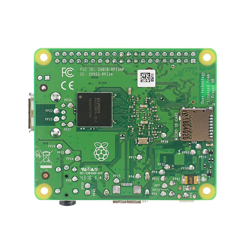Процессор Raspberry Pi 3 Model A + 1 4 ГГц 64 битный четырехъядерный BCM2837B0 CPU 2 ГГц/5