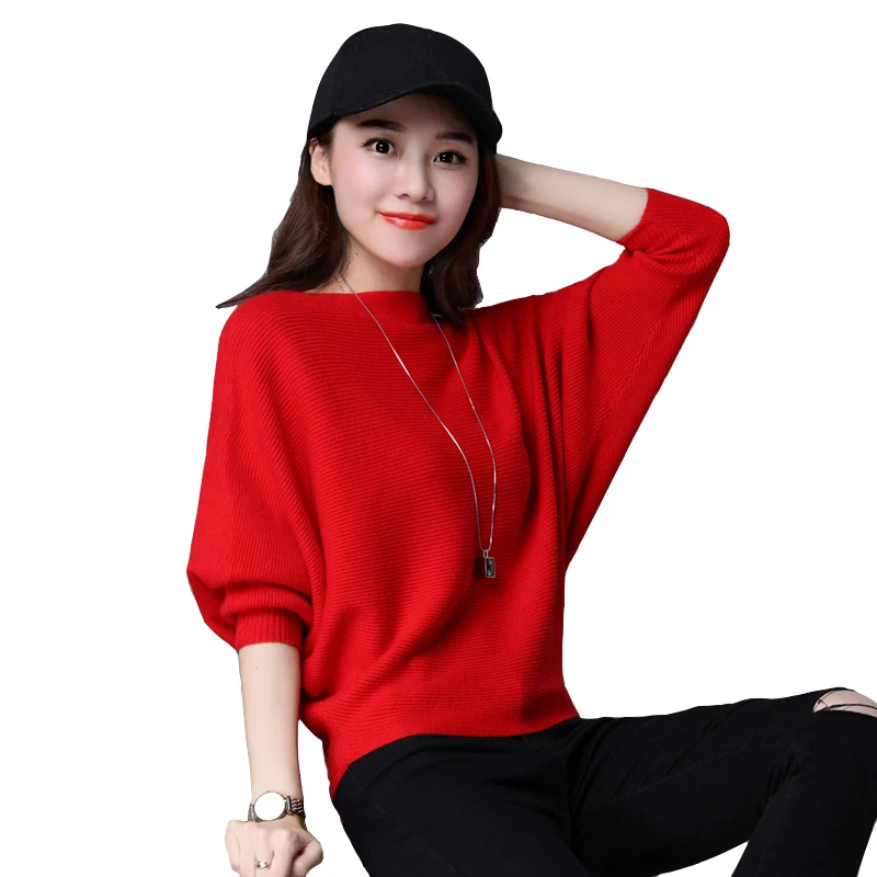

Sweater Lady Loose Outer Wear Spring Autumn Clothes 2022 New Women Knitted Bottoming shirt Net Red Top All-match Thin Style G040