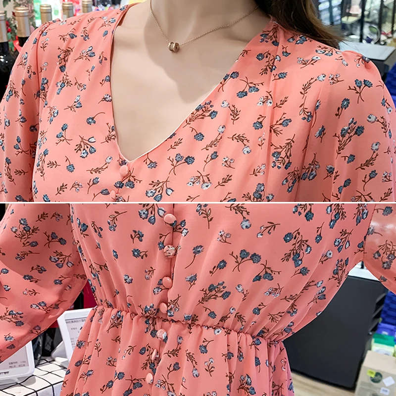 Шифоновое мини-платье Осеннее винтажное повседневное шикарное черное платье с