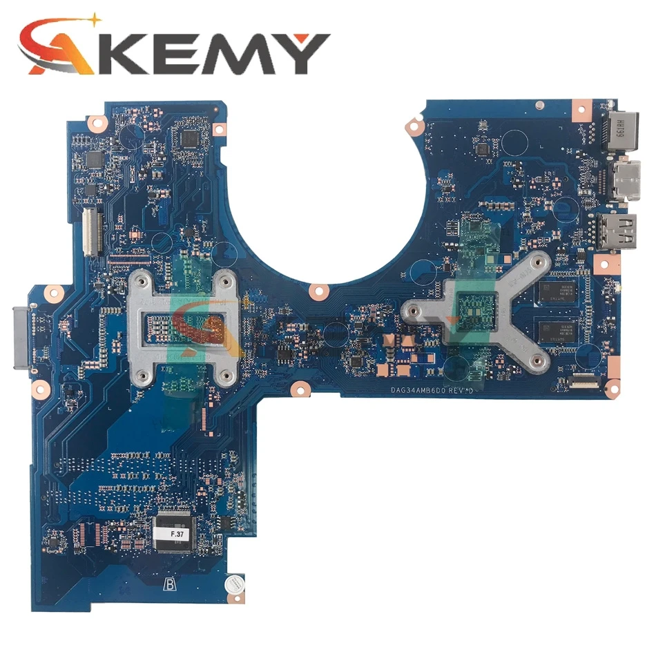 Bestellen Akemy 856231-601 Für HP Pavilion 15-AU 15T-AU Notebook Motherboard DAG34AMB6D0 Mainboard 940MX 4GB I5-6200U Vollständig Getestet