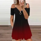 Женское летнее платье с открытыми плечами, элегантное платье с коротким рукавом и V-образным вырезом, женская одежда, Vestidos Mujer Verano 2021