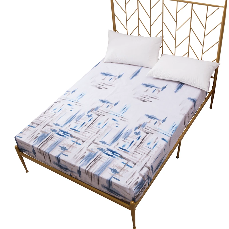 

Mecerock Nieuwe Afdrukken Bed Matrashoes Waterdicht Protector Pad Polyester Elastische Zachte Hoeslaken Beddengoed