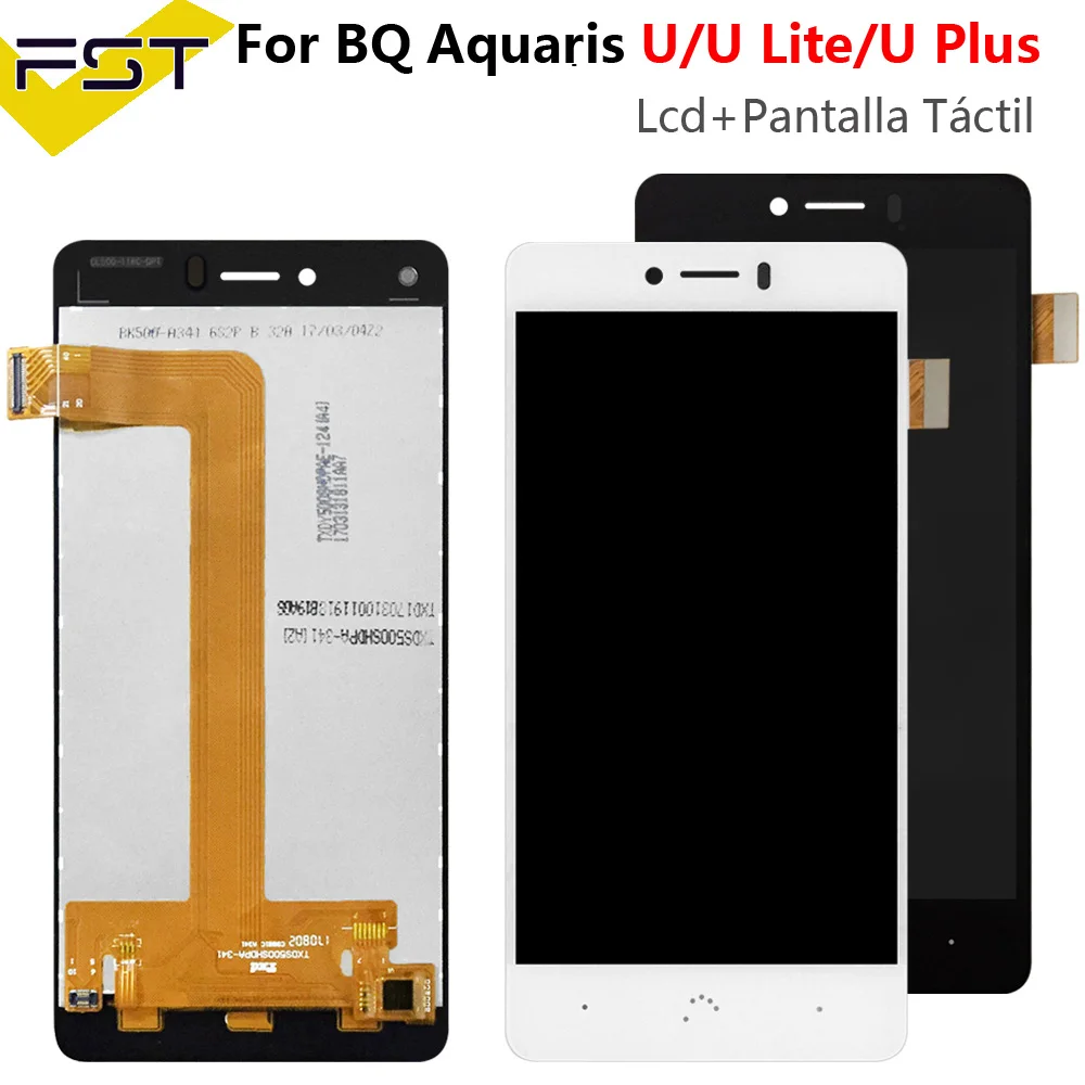 Сенсорный ЖК экран для BQ Aquaris U LCD/BQ lite Plus в сборе U|Экраны мобильных телефонов| |