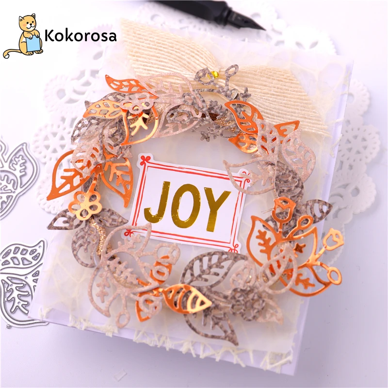 DiyArts металлический трафарет для вырезания цветов листьев ветвей шаблоны