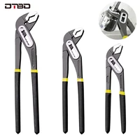 dtbd 8 10 12 water pump pliers quick release plumbing pliers straight jaw groove joint plier multifunctional plier hand tool