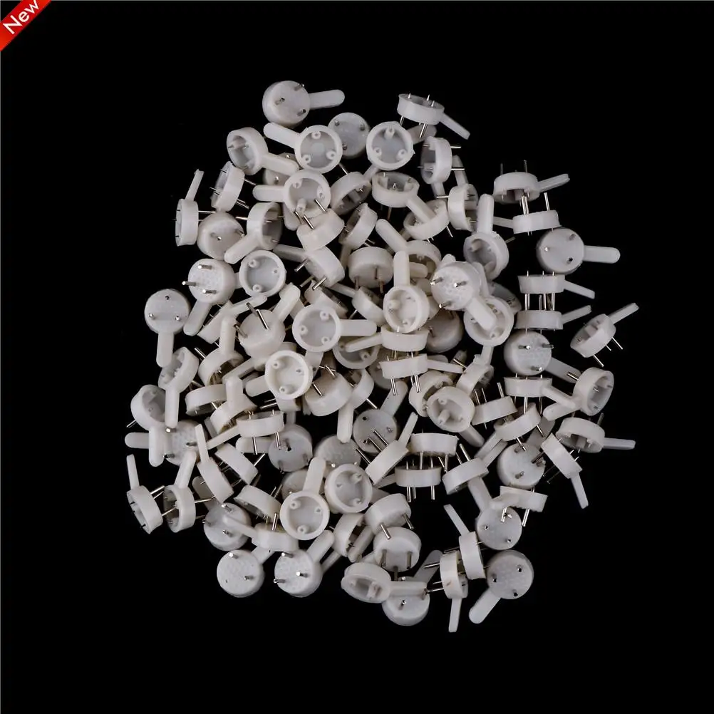 

100pcs Nail Hook Hanger Hard Picture Frame Wall Hooks For Photos White Plastic Invisible Wall Mount Photo Picture Frame
