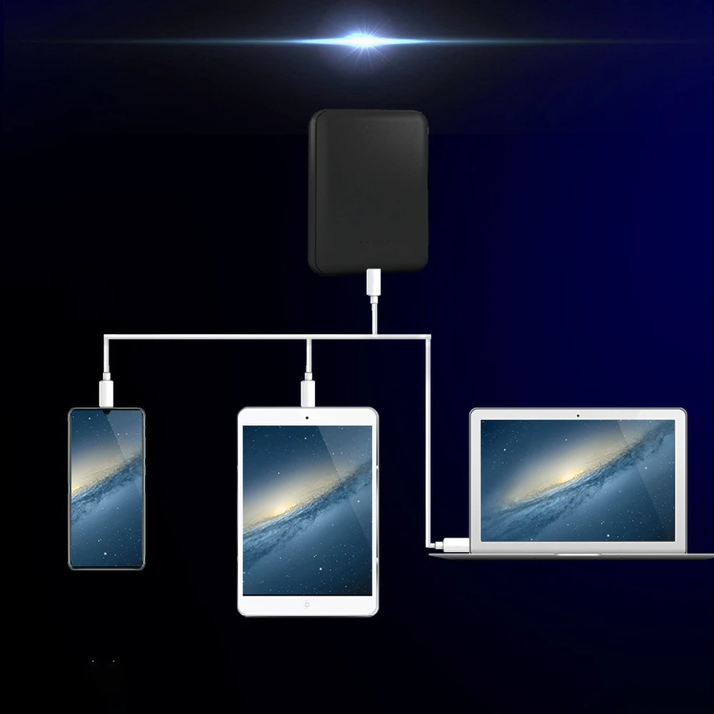 Портативное зарядное устройство Kebidu с быстрой зарядкой для чтения карт