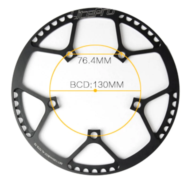 Велосипедная Звездочка Litepro 130BCD односкоростная Складная цепь из сплава алюминия