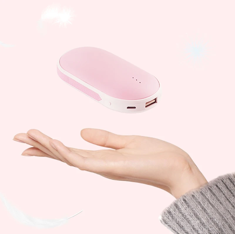 Портативная заряжаемая через USB грелка для рук зимняя Мини карманная Мобильная