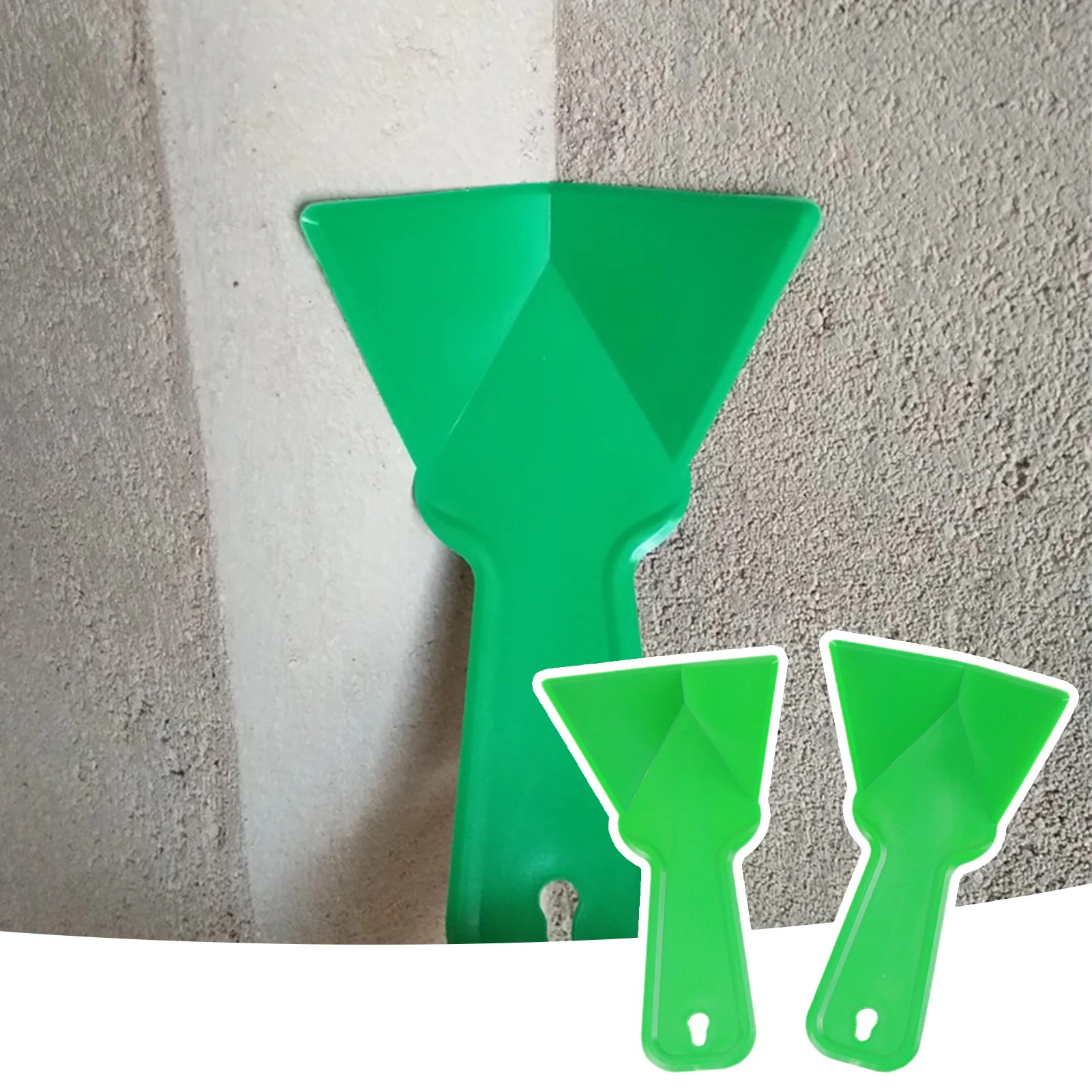 

2pcs Plastic Drywall Corner Scraper Putty Knife Finisher Cleaning Stucco Removal Builder Tool for Floor Wall Ceramic Tile Grout