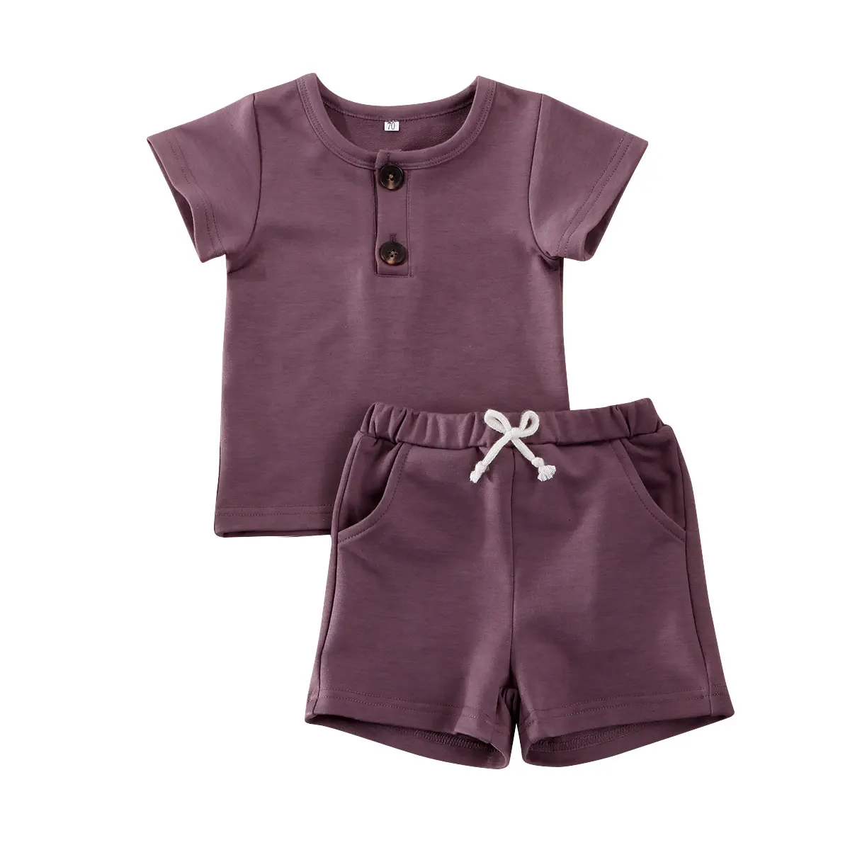 Cute Summer Newborn Kids Baby Outfit Set Toddler Infant Boys Girls Top T-shirt Short Pants 2Pcs Clothes 0-2Years | Детская одежда и